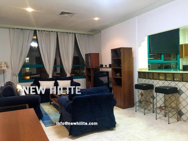 Seaview Furnished two bedroom apartment for rent in Salmiya