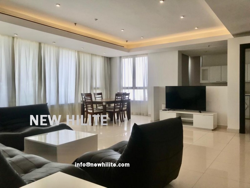 Modern and Fully Furnished two bedroom sea view apartment For rent in Fintas