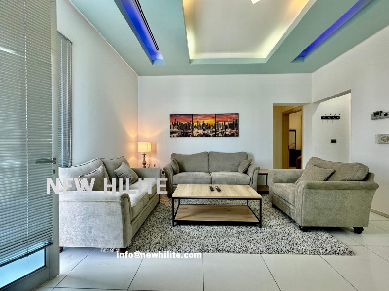 Furnished Rooftop 2-Bedroom Apartment with Terrace for Rent in Salwa